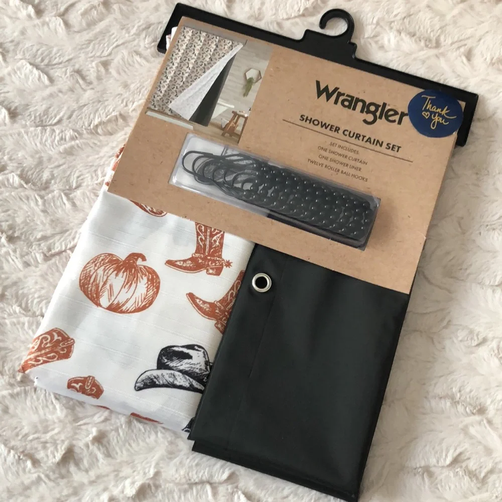 Wrangler FALL Western Shower Curtain Set